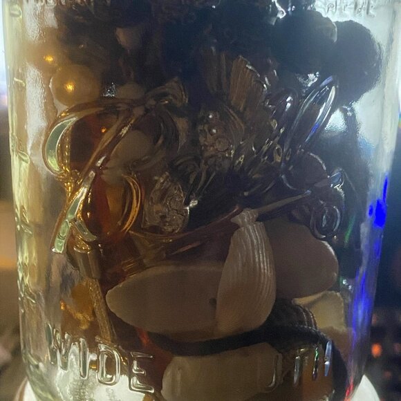 Curated Vintage Jewelry Treasure MASON JAR Lot | Guaranteed STERLING & Signed Pi - Picture 7 of 7